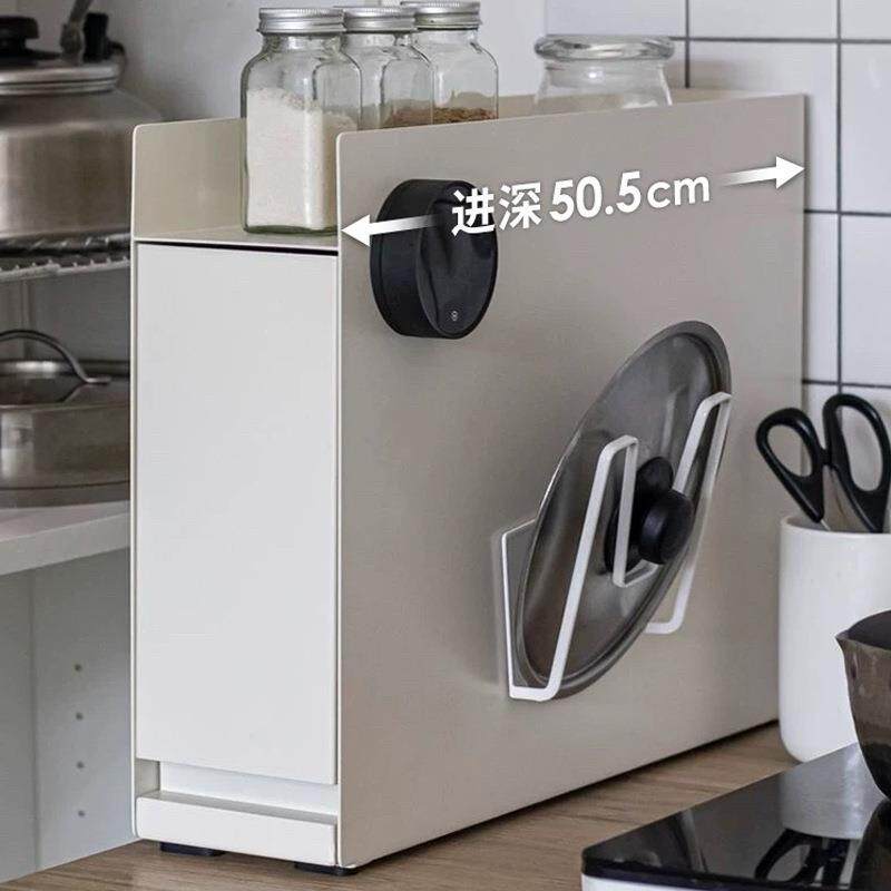厨房大容量抽拉调味料置物架免安装整理架多功能收纳架可磁吸挂架