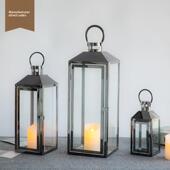 轻奢覆古简约烛台摆件欧式 饰品 浪漫家用烛光晚餐灯防风风灯蜡烛装