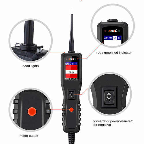 Ancel PB100 Car Battery Tester 12V 24V Power电气电路测试工具