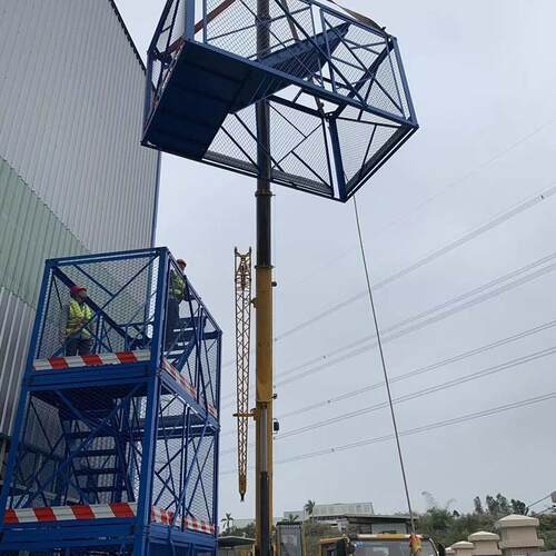 角钢施工IGC安安全梯笼高作全爬梯 空桥梁施工建筑工程安全梯业笼