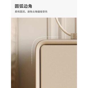 新款卧室家用床边柜收纳现代储物柜轻奢加宽床头柜高级实木床头柜