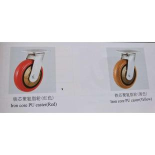 铁芯聚氨酯圆边脚轮厂价直销大量批发 环球脚轮GLOBE5寸重型韩式