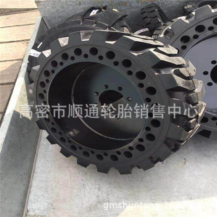 出口装载机轮胎10/12-16.5实心轮胎工程轮胎33X6X11滑移装载轮胎