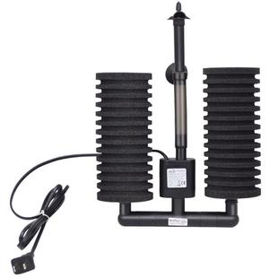 建荣双头电动水妖精鱼缸过滤器自带水泵内置气动式过滤器