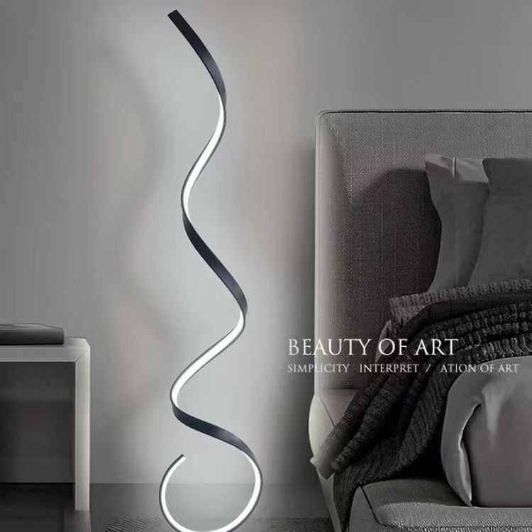 极简网红落地灯北欧艺术客厅线条创意个性沙发卧室样板房立式灯具,家装灯饰光源,装饰落地灯,淘宝优惠券,粉丝福利购,淘宝优惠卷