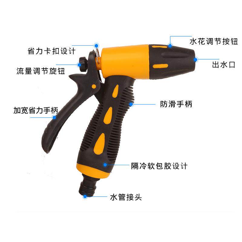 高压汽车洗车水枪家用浇花刷车工具套装洗车器冲车水管喷水枪