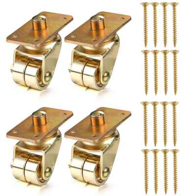 立式钢琴铁脚轮钢琴金属脚轮 金色 Piano Casters