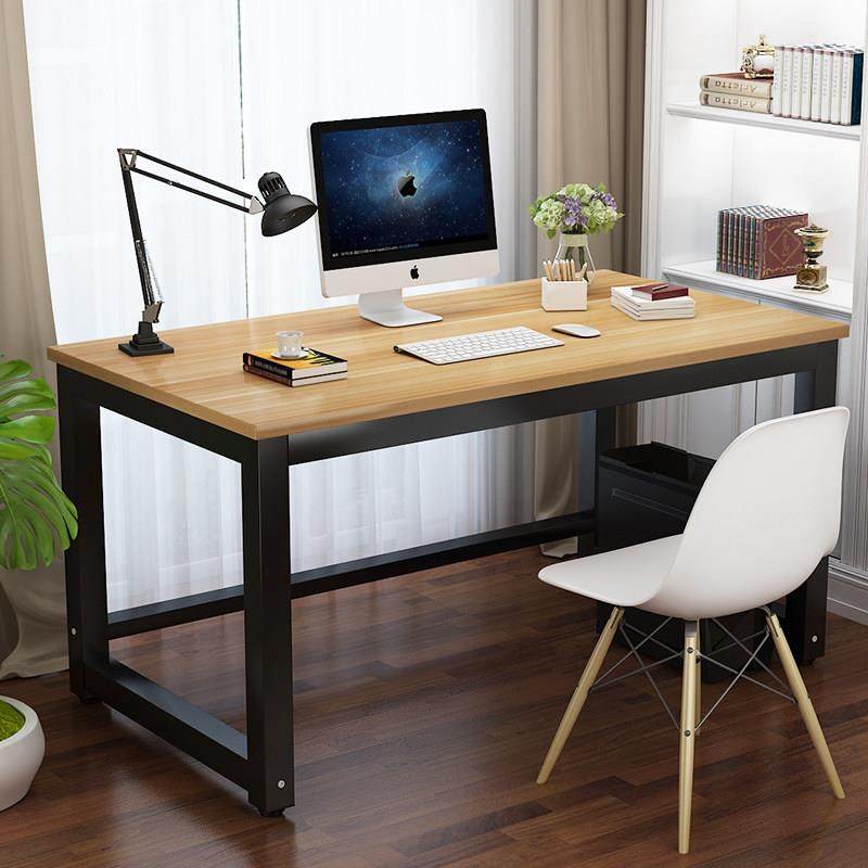 现代电脑桌台式家用简易桌子办公桌学习桌书桌双人加固办公桌