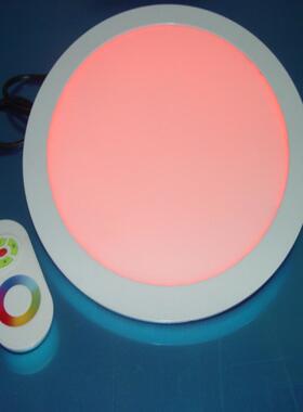 智调能遥控光LED平板灯手机APP控制七式彩RGB超薄嵌入筒GUI天花灯