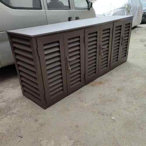 铝合金空调外机保护罩防雨室外定制百叶窗空调外机百叶格栅防护栏