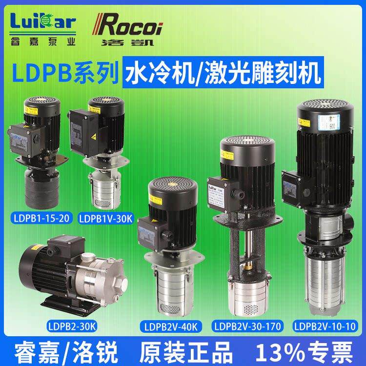 冷水机水泵工业激光雕刻机冷却水循环泵LDPB2V-40K-TP立式浸水泵