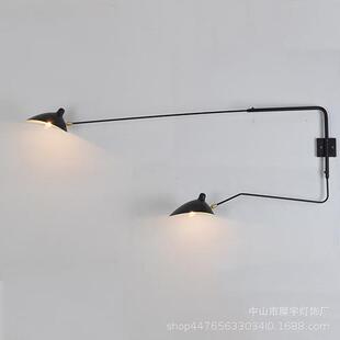 张牙舞爪壁灯北欧客厅卧室床头灯过道餐厅书房长臂伸展复古壁灯