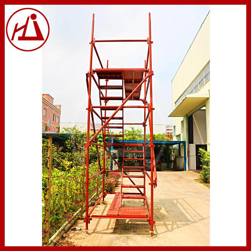 厂家75加强型香蕉式脚手架桥梁施工架子爬梯钢管支架坚固