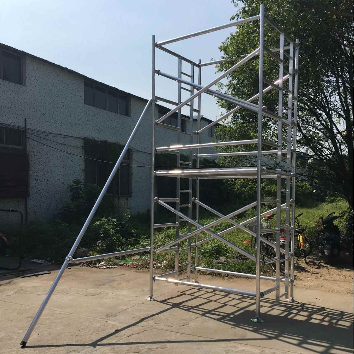 厂高家铝金脚手架单宽双宽XZZ脚手架空作合业品质快高装门式脚手