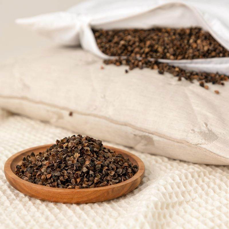 202新款TJP棉天热有机彩可拆洗荞麦枕棉人护单颈全民宿枕头中低枕