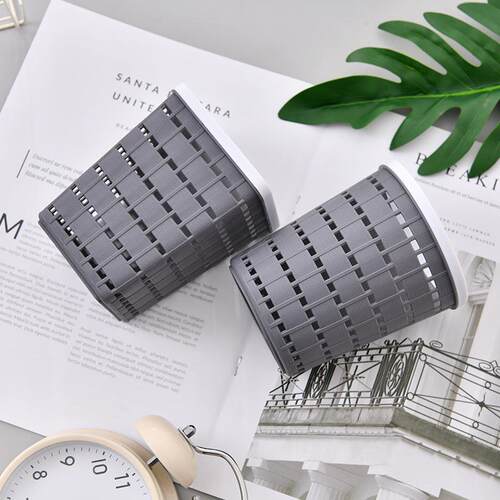 Mini Desktop Wastebasket and Mini Trash Can, Woven Hollow Cr