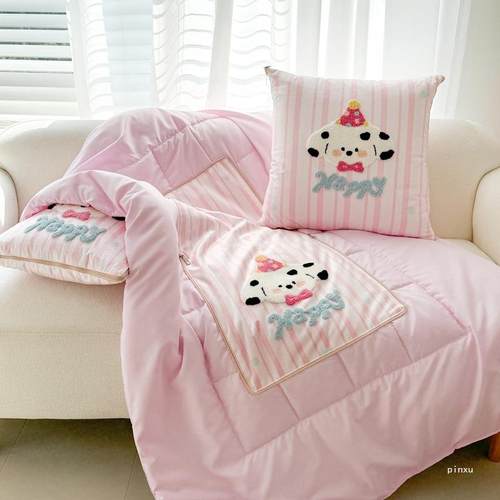 205新款抱枕被子2两汽车载用子折叠靠枕办用公室午睡枕头毯二PY合