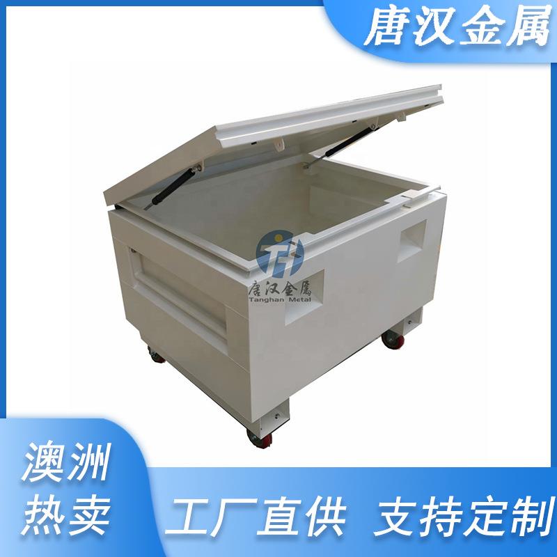 金属铁质重载卡车工具箱皮卡工地两用可带脚轮防锈储物柜便捷收纳
