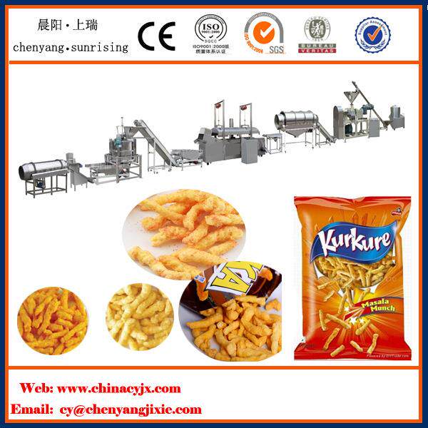 油炸膨化机生产线小食品锅巴江米条