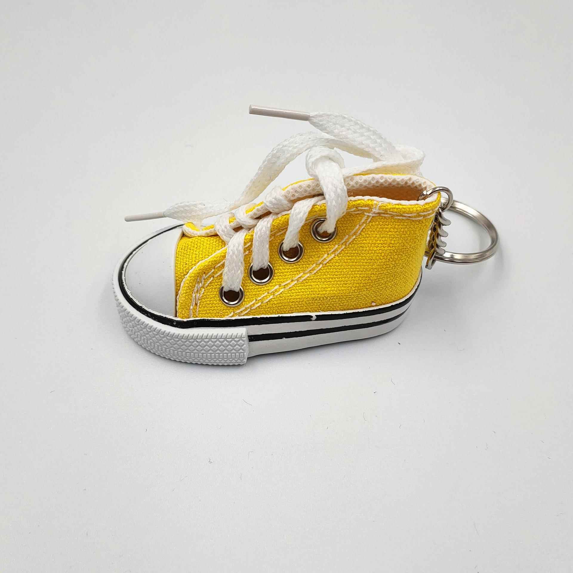 迷你仿真帆布鞋钥匙扣挂件运动鞋子箱包汽车个性挂件创意礼品