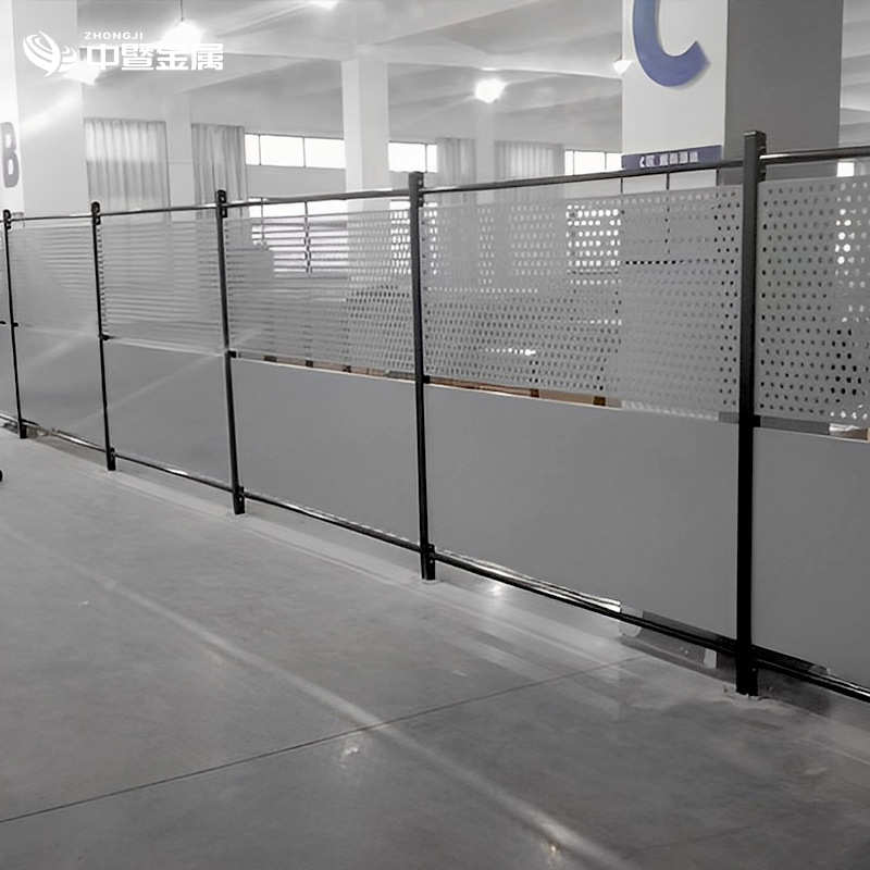 孔网围栏隔断板隔离冲仓库板隔离护栏车间铁丝网围挡工厂网防护网