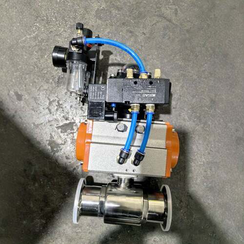 气动三联件快装球阀Q681F-16PDN25气动球阀Q611F-16P卫生级