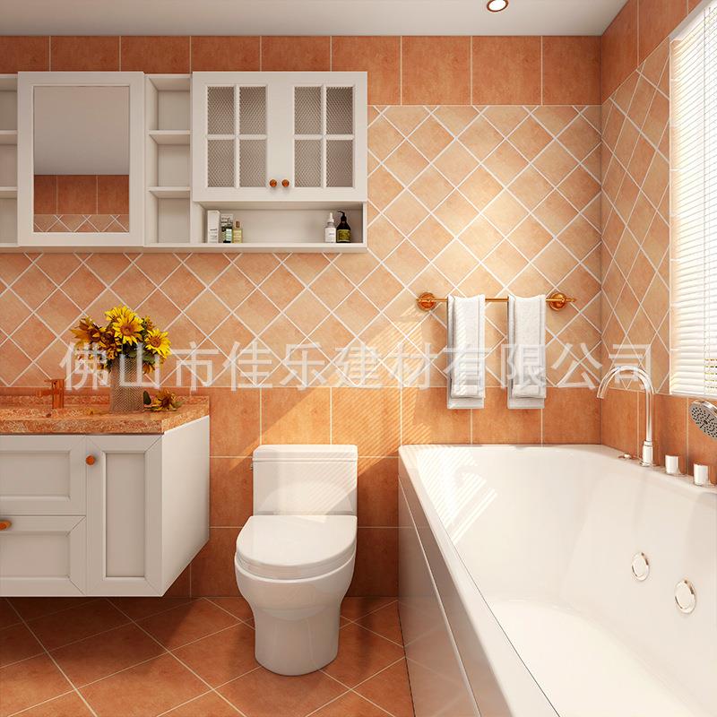 新款直销美式田园地爬墙00x00瓷砖哑光防滑仿古砖厨卫复古小方格