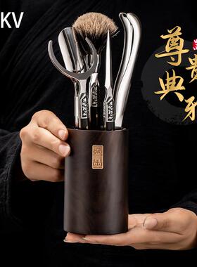 JKV实木6君子茶具配件套装泡茶用具普洱茶刀夹功夫茶道六君子组合