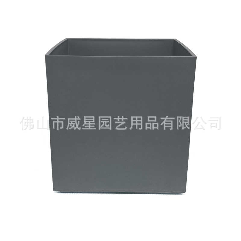 花盆树脂滑轮客厅正方形特大号盆栽塑料磨砂移动批发花盆