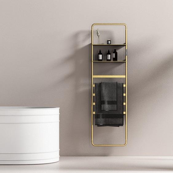 家庭版电热毛巾架碳纤维发热浴巾架酒店不锈钢多层智能烘干架明装