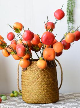 田园草编花篮花篮花盆编织花瓶