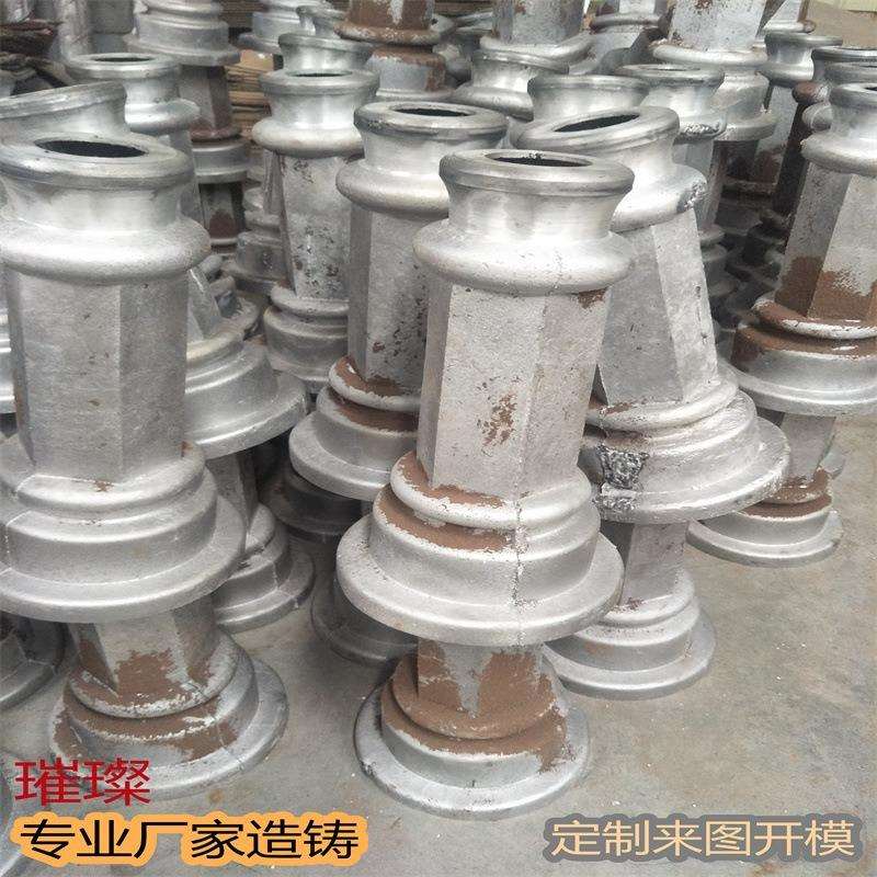 罗马柱广告标识牌铸铁铸铝底座 柱头 灯具底座 灯具