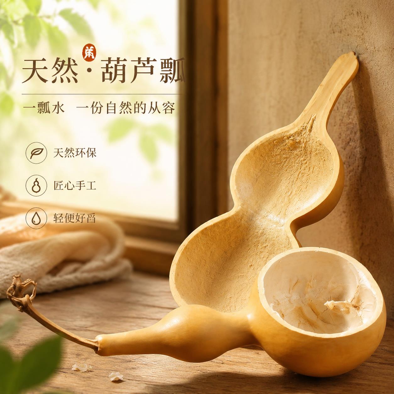 葫芦瓢水勺大号舀水瓢家用厨房卫生间冲厕所单双肚子天然舀水瓢子