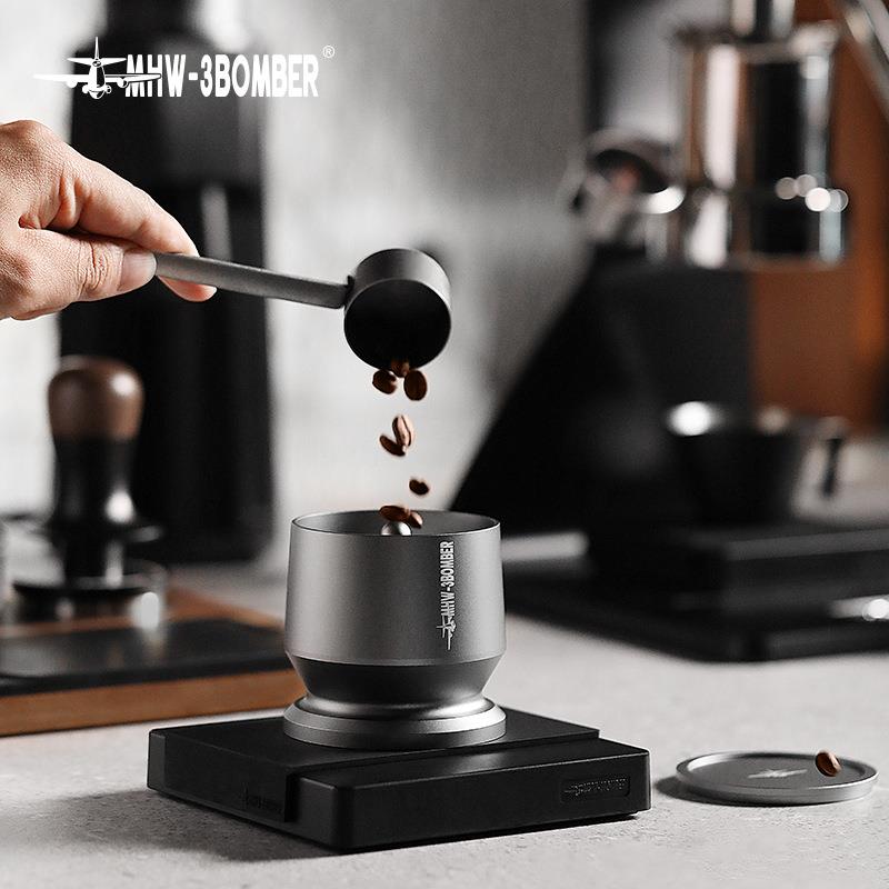 轰炸机接粉器51/54/58mm磨豆机接粉杯手柄手冲咖啡落粉器闻香杯