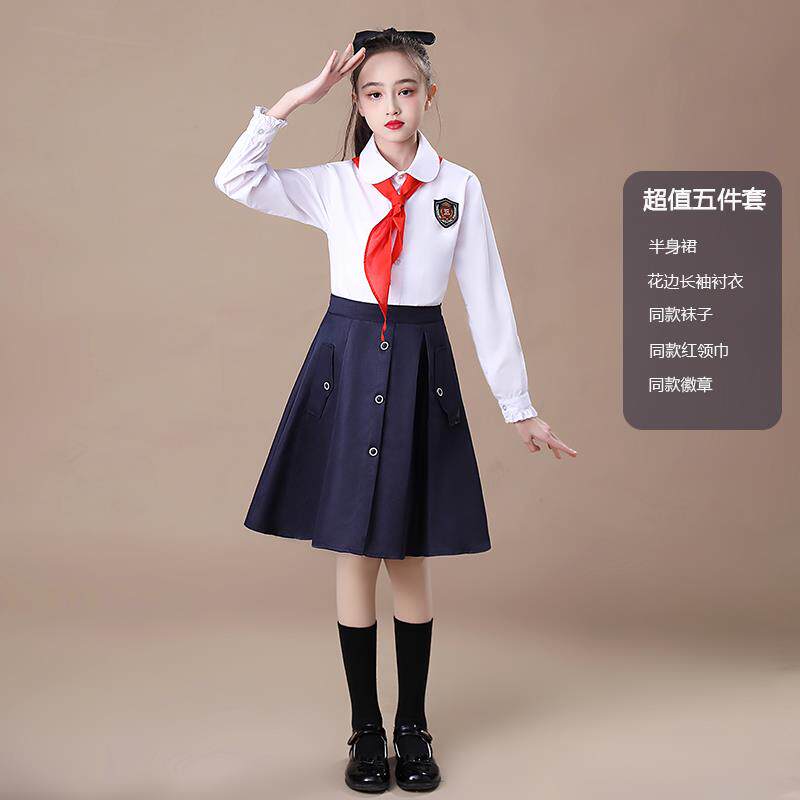 高档六一中儿童演出服小学班服校服院生风诗歌朗诵学大合唱团表演
