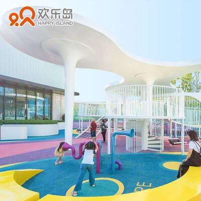 小区游乐设备厂家平台滑梯组合攀爬绳网户外儿童乐园规划设计生产