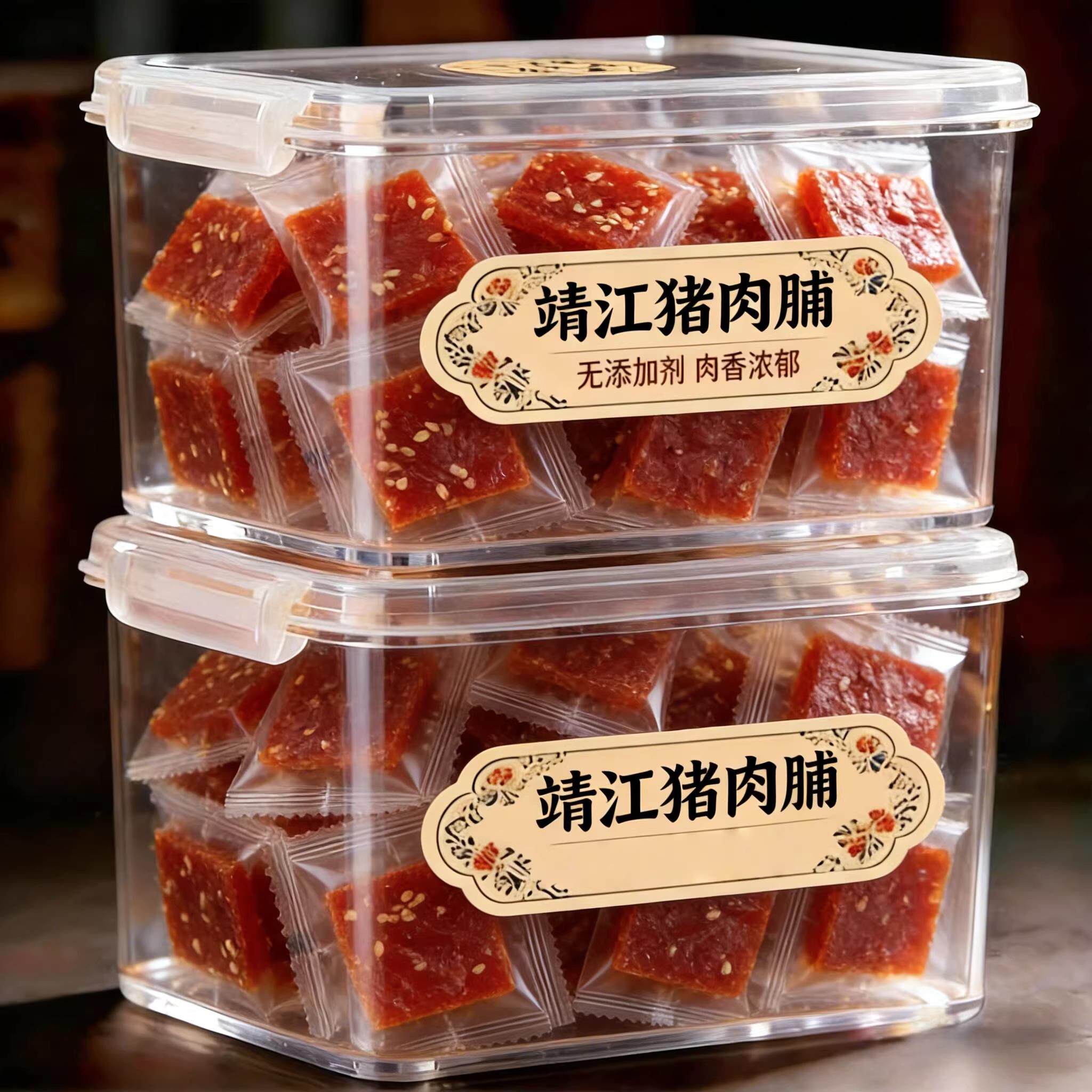 靖江猪肉脯120包独立包装蜜汁休闲食品大礼包小吃推荐解馋小零食