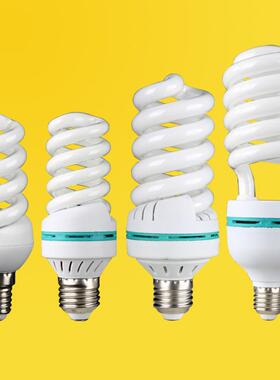 节能灯泡螺旋3W5W7W9W15W18W25W36W45W85W E14E27卡口B22白光黄光