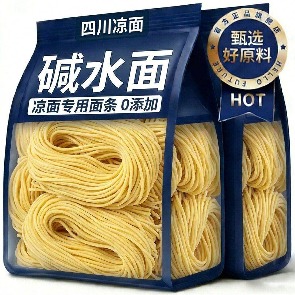正宗四川凉面专用面条碱水面挂面商用手工凉拌重庆小面龙须热干面