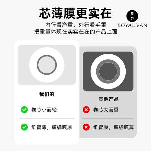 透皇范PE缠绕膜明拉伸膜工业包打托盘包装膜透JCX明自粘包打膜料