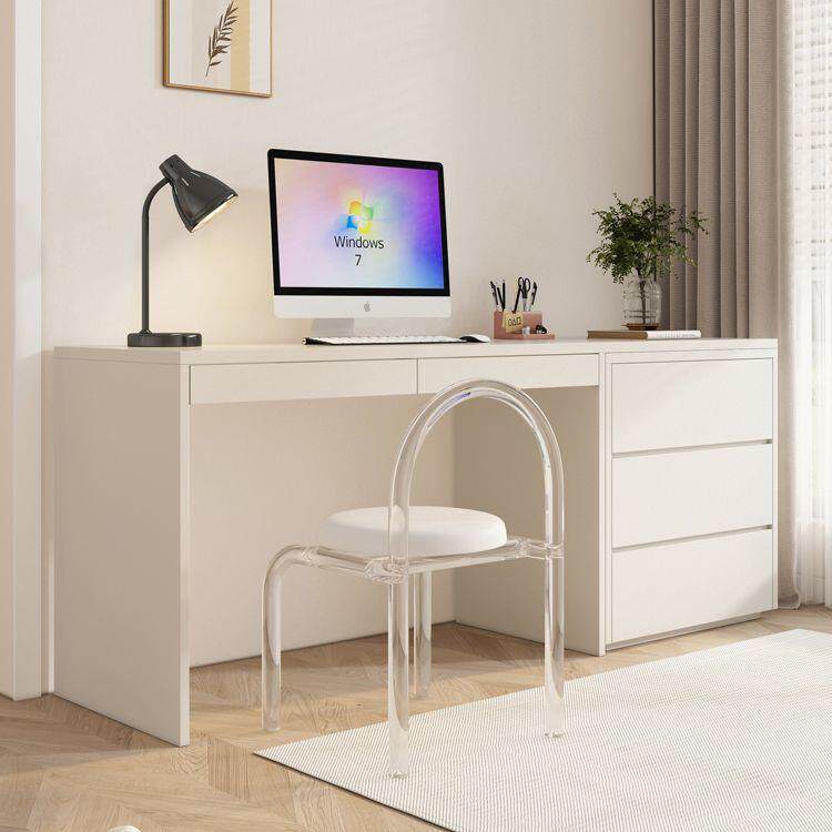 书桌办公桌现代简约家用学习写字台卧室带抽屉电脑桌小户型梳妆台