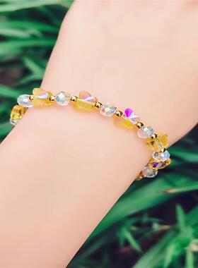 儿童水晶手链手串女小孩蝴蝶女生串珠手饰送女童学生女孩生日礼物