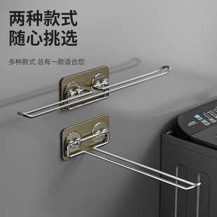 衣架收纳架神器整理架不锈钢阳台免D打孔壁挂墙多功能家用夹 新款