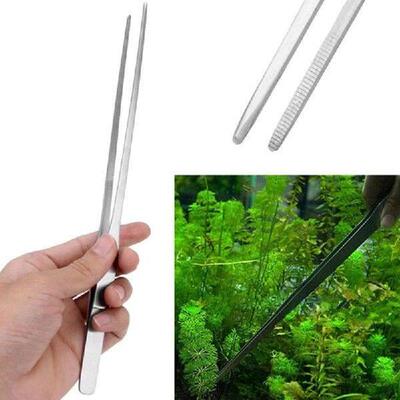 Stainless Steel Aquarium Tweezers Pliers Fish Tank Plant