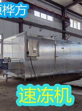源桦方猪肉包速冻机鱼类冷冻加工设备鱿鱼圈冷冻机