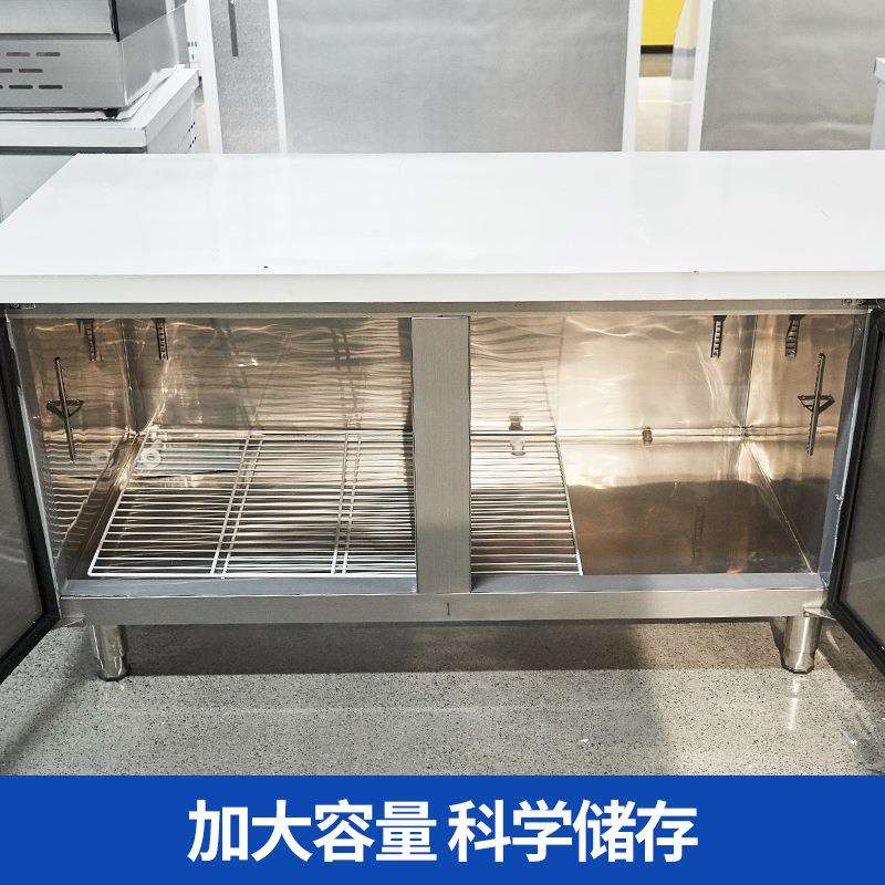 冷藏工作台 制冷冻卧式冰柜平冷保鲜吧台设备 双温商用冰箱操作台