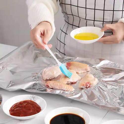 铝箔锡纸双面耐高温空气炸锅烤箱食品级烘焙烤肉盘厨房加厚防油