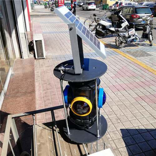 紫黄色扳道器信号灯铁路用转辙机信号灯立式扳道器太阳能信号灯