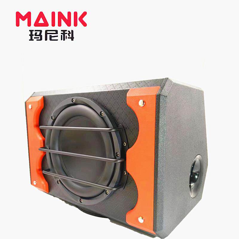 10寸汽车改装梯形音响车载12V重低音1098低音炮小汽车带功放