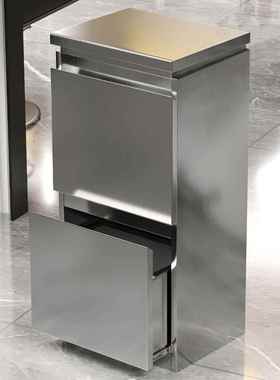 理发店具柜工不钢发35740滑道双美面柜子发廊锈工具台储物抽屉其